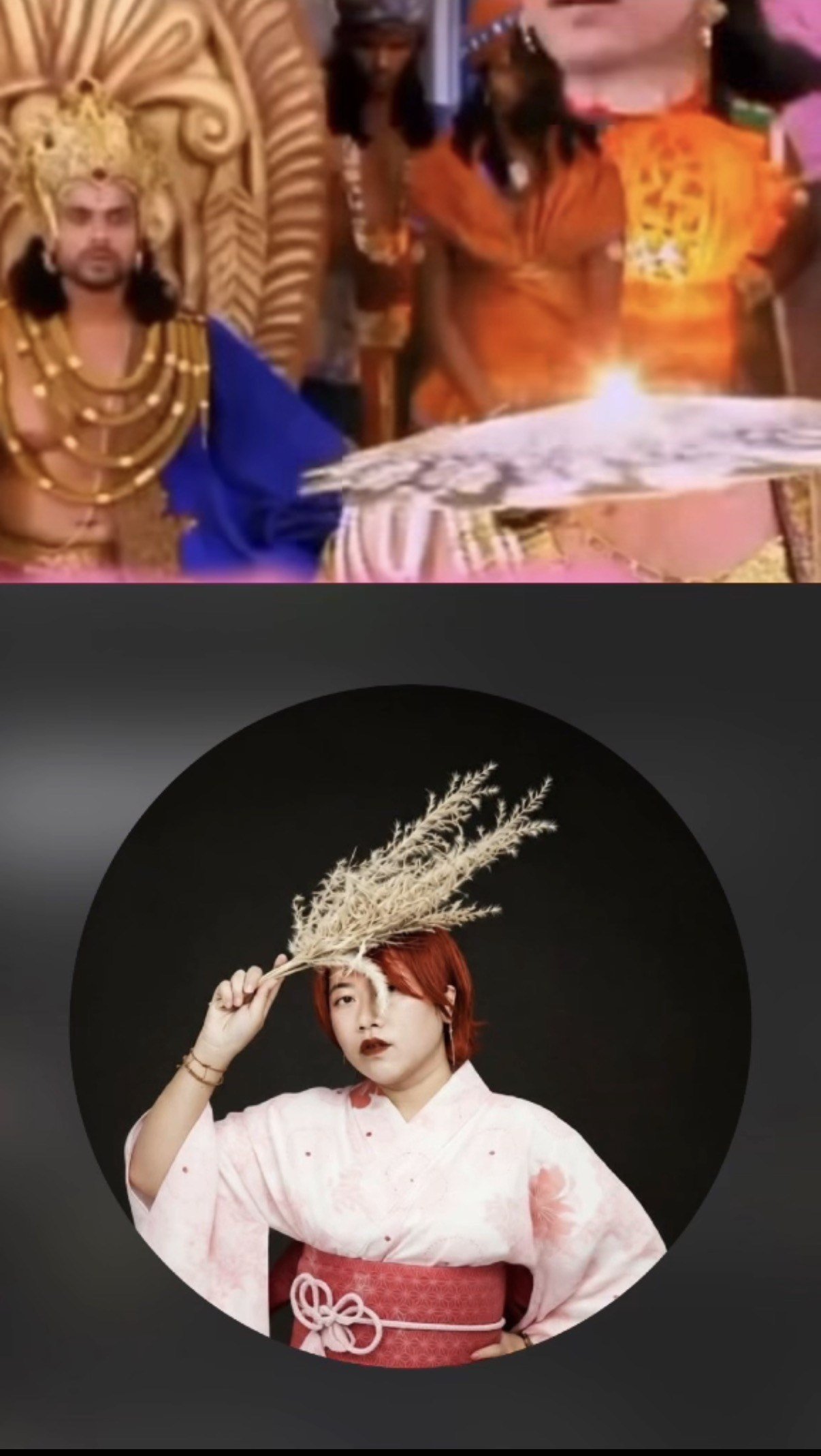Rahmat Wibowo condemns Hima Mustika D., insisting 'this is not a threat, not terror', then says he prays that she and others suffer all three of the most gruesome deaths in the Mahabharata, posting Mahabharata videos over her profile photo, including one showing a person being decapitated.